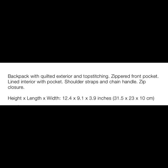 ✨SALE✨Zara quilted backpack ✨SALE✨ - Picture 8 of 8